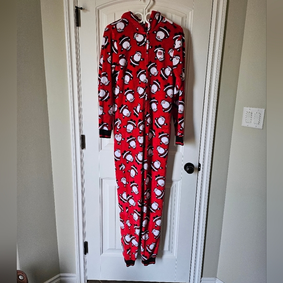 Jammin Jammies Santa Onesie Men's Small - Picture 2 of 6